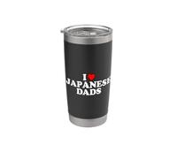 I Love Japanese Dads Gobelet isotherme en acier inoxydable double paroi
