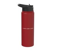 I Love Saint Lucia - Souvenir de voyage minimaliste Stainless Steel Insulated Water Bottle