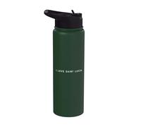 I Love Saint Lucia - Souvenir de voyage minimaliste Stainless Steel Insulated Water Bottle