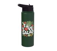 I Love Salad Légumes Frais Fun Stainless Steel Insulated Water Bottle