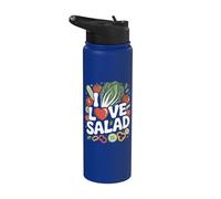 I Love Salad Légumes Frais Fun Stainless Steel Insulated Water Bottle