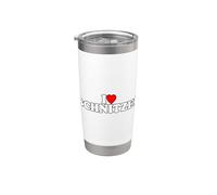 I Love Schnitzel, I Heart Schnitzel Gobelet isotherme en acier inoxydable double paroi
