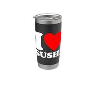 I Love Sushi, I Heart Sushi Gobelet isotherme en acier inoxydable double paroi