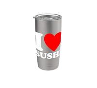 I Love Sushi, I Heart Sushi Gobelet isotherme en acier inoxydable double paroi