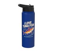 I Love Thon Fish Enthusiast Passion Stainless Steel Insulated Water Bottle
