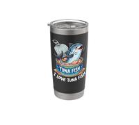 I Love Thon Fish Gobelet isotherme en acier inoxydable double paroi