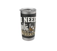 I Need A Huge Glass Of Whisky Bourbon Lover Humour Gobelet isotherme en acier inoxydable double paroi
