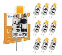 I-SHUNFA Ampoules LED G4,AC/DC 12V,100LM Blanc Chaud 3000K,1W Remplacement 10W Ampoules Halogènes,Non Dimmable G4 LED Lampe,Type JC à Économie D'énergie Lumière,Lot de 10