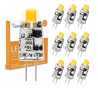 I-SHUNFA Ampoules LED G4,AC/DC 12V,100LM Blanc naturel 4500K,1W Remplacement 10W Ampoules Halogènes,Non Dimmable G4 LED Lampe,Type JC à Économie D'énergie Lumière,Lot de 10
