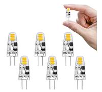 I-SHUNFA Ampoules LED G4 Blanc Naturel 4000K AC/DC 12V 1.2W,Lot de 6 | Remplaçant les Halogènes 15W,Ampoule à économie d'énergie à Culot à Broches,pour Cuisine Hotte Aspirante,Salle à Manger