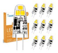 I-SHUNFA G4 LED Ampoule,AC/DC 12V,120LM Blanc Froid 6000K,1.2W,10er Pack | Non Dimmable Lampe,Remplacement 15W Ampoule Halogène,Pas de Scintillement