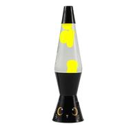I-TOTAL® - Lampe à lave LED - Design moderne avec effet bulles fluides, basse consommation, lumière LED intégrée, 37 cm (BLACK CAT)