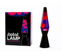 Lampe à lave - I-TOTAL - XL2342 - 40 cm - Base noire - Liquide violet & cire rose