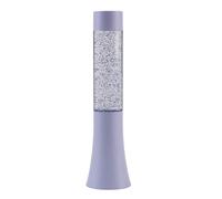 I-TOTAL® - Petite lampe à lave LED, effet Glitter change de couleur, lampe à lave colorée (Violet Pastel) - 33,5 cm