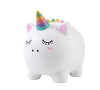 Tirelire plastique Licorne Aqua