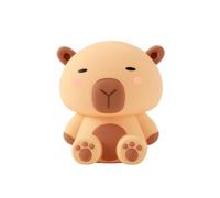 I-TOTAL® - Veilleuse LED en Silicone Rechargeable USB-C - 9 Couleurs, Lampe de Nuit pour Chambre Bébé et Enfant, Douce et Portable (CAPYBARA)