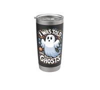 I Was Told There Would Be Ghosts Funny Halloween Kids Boys Gobelet isotherme en acier inoxydable double paroi