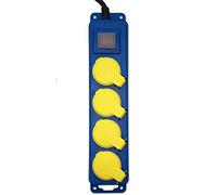 I-Watts I-B4PE07I Bloc de 4 Prises étanche avec interrupteur 3 x 1,5 mm