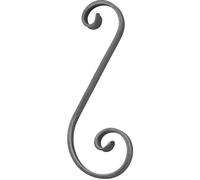 IAM DESIGN Barre de balustrade Element en S 100 x 260 mm - Pointe de tige pour rampe d'escalier, fer forgé