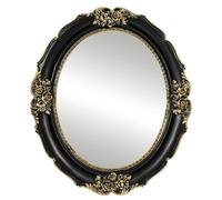 IAMOY Décoration Gothique, Miroir Mural, Miroir Ovale de Style Vintage, 26,7 x 31,8 cm, Noir