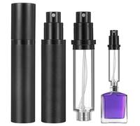 IANFAN Mini atomiseur de parfum rechargeable, bouteille de parfum de voyage portable rechargeable étanche, distributeur d'eau de Cologne vide de 10 ml, flacon pulvérisateur de parfum avec pompe de