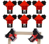 IATAHI Presses D'angles, 6pcs Serre Joint, Pinces à Angle Droit, Réglable pour Bois, Métal, Travail Manuel