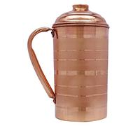 IBA Indianbeautifulart Indian Handmade Traditionnel Cuivre Pur Pichet/Stockage Stockage Santé Eau Yoga Ayurveda