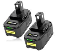 Ibanti Venghts 2 pièces 5.0Ah P108 Batterie de Rechange de Remplacement pour Ryobi 18V Batterie P108 RB18L50 RB18L40 RB18L25 RB18L15 RB18L13 P108 P107 P122 P104 P105 P102 P103