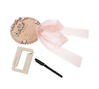 ibasenice 1 Set Tableau D'annonce de Naissance Bois Plaque Personnalisable pour Bébé avec Stylo Inclus Accessoire Décoration Chambre à Coucher pour -né