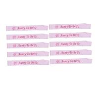 ibasenice 10 Pcs Sangles De De Bébé Bandes D'Étiquette De Fête Ceinture De Mariée Badge En Fer Blanc Ceinture De Fête De De Bébé s De De