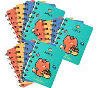 ibasenice 12 Pièces Petit Bloc-notes à Spirale A7, Animaux Mignons | Format de Poche, Pages Lisses et Coupées Net, pour Idées, Planning Quotidien, Maison et Déplacements