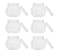 ibasenice 12 Pièces Pot de Citrouille 150ml en Pet Réutilisable et Facile à Nettoyer Rangement Pratique de Bonbons et Snacks Lors de Mariages