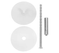 ibasenice 1ensemble Plaque Cache-trou de Pêne Dormant Ronde Acier Inoxydable Plaque de Remplissage pour Porte Sécurisée Intérieure et Extérieure Kit de Bouchon pour Trou de Serrure