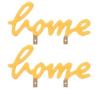 ibasenice 2 Pièces Lampe Décorative LED de Lettre Vintage Jaune en Plastique Design Personnalisé pour Salons et Rassemblements