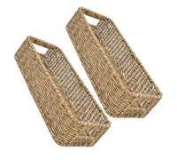 ibasenice 2 Pièces Panier à Couverts en Plastique Café, Rangement Profond | Organisation des Baguettes et Cuillères, Protège les Ustensiles, Format Pratique pour Pot à Épices, Usage Domestique