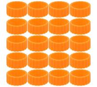 ibasenice 24 Pièces Anneaux de Maintien en Caoutchouc pour Bougies Coniques | Coupelles de Chandeliers Coniques, Fixe, Facile à Nettoyer, Garde la Bougie Droite
