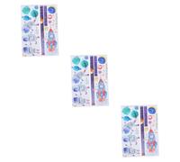 ibasenice 3 Ensembles Mur Autocollant Peinture Tableau Des Hauteurs De La Chambre De Bébé Courbe De Croissance En Hauteur Autocollant De Mesure De Hauteur Toise Toile Pvc Dessin Animé Enfant