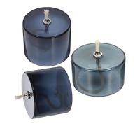 ibasenice 3 Pièces Lampe à Huile Petit Modèle Rechargeable, en Verre | Mèche Coton Incluse, Forme Artistique, Usage Intérieur, Dîners Romantiques et Tables de Réception