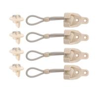 ibasenice 4 Pièces Accessoires Pare-Soleil Beige en Pom et Caoutchouc | Kit à Haute Élasticité, Verrouillage à Bille Sécurisé, Embouts, Usage Extérieur pour Volets Roulants sans Fil