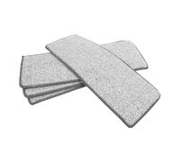 ibasenice 4 Pièces Tête de Balai Plate de Remplacement 12x33 CM | Lingette de Nettoyage Lavable, Usage sans Mains, pour Grands Espaces et Parquet, Objet Cheveux et Débris