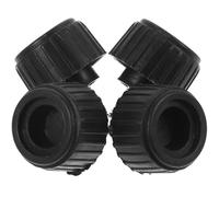 ibasenice 4 Supports pour Balance Électronique Noirs en Caoutchouc et Fer, Haute Fiabilité, Faciles à Installer, Adaptés aux Balances Électroniques et Plateformes de Pesage