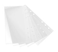 ibasenice 5 Pièces Pochette pour Classeur en Pp Remplaçable Intercalaires, Rangement Pratique pour Budget, pour Reçus de Magasin et Présents
