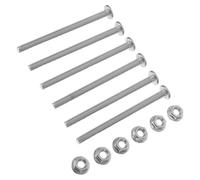 ibasenice 6 Ensembles Kit de Boulons et Écrous Acier Inoxydable pour Échelle de Piscine Fixation Résistante et Étanchéité Fiable de Remplacement pour Escaliers de Piscine Enterrée Sol