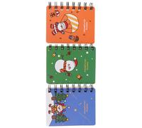 ibasenice 6 Pièces Carnet à Spirale de Noël A7, Format Poche, pour | Papier, Motifs Festifs, Bloc-notes Élégant, Notes de Cours et Réunions, Lot de Six