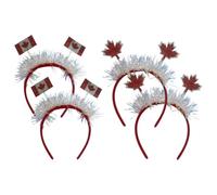ibasenice Accessoire de Cheveux Décoratif en Feutre 4pcs pour Garçon et Filles, Léger et Confortable, pour Fête de Noël ou Réveillon du Nouvel An
