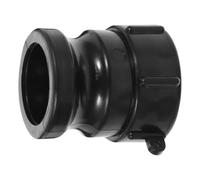ibasenice Adaptateur Ibc Robuste en Abs Noir Joint D'étanchéité, Raccord Fileté 2 Pouces pour Tuyau de Jardin, Connecteur Rapide pour Réservoirs Fourre-tout