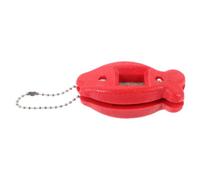 ibasenice Aiguiseur de Patins de Hockey Meule de Skate Outil D'affûtage de Lames de Patins Abs et Peluche Portable Rouge