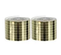 ibasenice Autocollants Muraux Autocollants pour Carrelage en Fibre de Verre, 2 Rouleaux de 1464 Mini Carreaux Carrés, Décoration Murale DIY pour Présents de Pendaison de Crémaillère