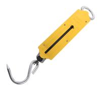 ibasenice Balance Mécanique Portable Jaune avec Crochet Robuste pour Bagages et Poids Jusqu'à 150 Kg, Peson Pratique pour Voyage et Usage Quotidien