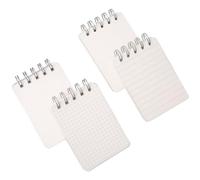 ibasenice Bloc-notes Multi-usage 4 Pièces, Cartes Index A7 10,6x7,7 Cm en Papier Léger Blanc, Simple et Portable, Bureau et Maison